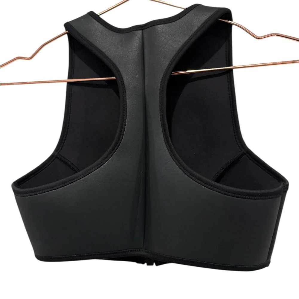 SKIMS Sport Swim High Neck Top Womens Onyx SW-HNK-0050. Size small